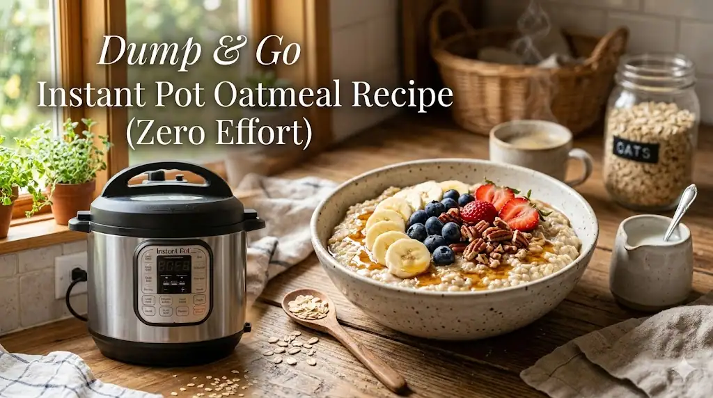 Dump & Go Instant Pot Oatmeal Recipe (Zero Effort)